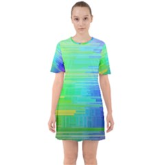 Colors Rainbow Pattern Mini Dress