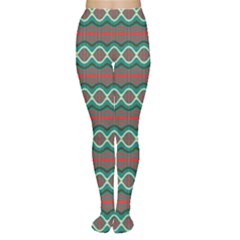 Ethnic Geometric Pattern Women s Tights