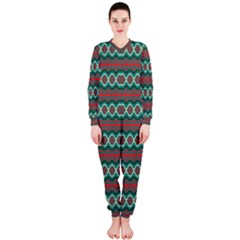 Ethnic Geometric Pattern Onepiece Jumpsuit (ladies)  by linceazul