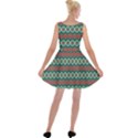 Ethnic Geometric Pattern Velvet Skater Dress View2