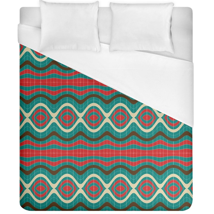 Ethnic Geometric Pattern Duvet Cover (California King Size)