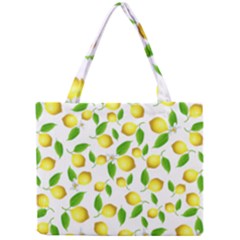 Lemon Pattern Mini Tote Bag by Valentinaart