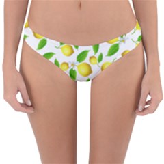 Lemon Pattern Reversible Hipster Bikini Bottoms