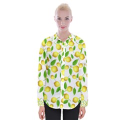 Lemon Pattern Womens Long Sleeve Shirt