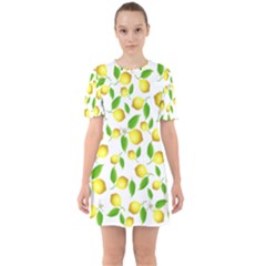 Lemon Pattern Mini Dress