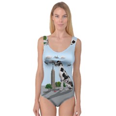 Great Dane Princess Tank Leotard  by Valentinaart