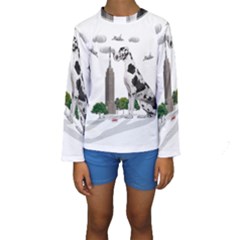 Great Dane Kids  Long Sleeve Swimwear by Valentinaart