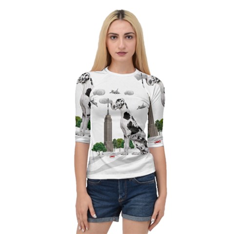 Great Dane Quarter Sleeve Raglan Tee by Valentinaart