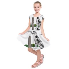 Great Dane Kids  Short Sleeve Dress by Valentinaart