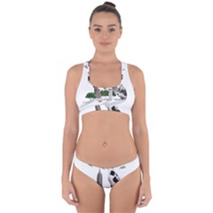 Great Dane Cross Back Hipster Bikini Set by Valentinaart