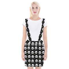 Panda Pattern Braces Suspender Skirt by Valentinaart