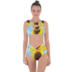 Sunflower Bandaged Up Bikini Set 