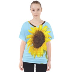 Sunflower V-neck Dolman Drape Top