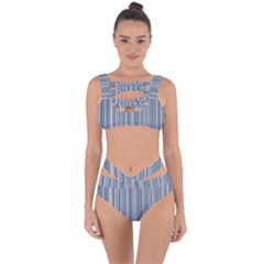 Lines Bandaged Up Bikini Set 