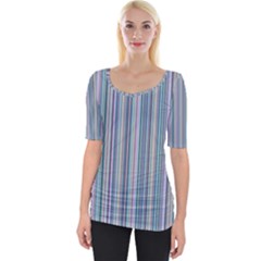 Lines Wide Neckline Tee