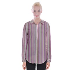 Lines Womens Long Sleeve Shirt