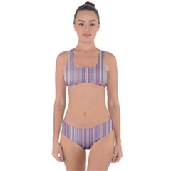 Lines Criss Cross Bikini Set