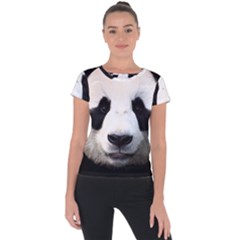 Panda Face Short Sleeve Sports Top 