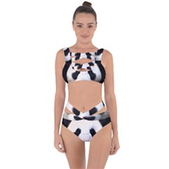 Panda Face Bandaged Up Bikini Set 