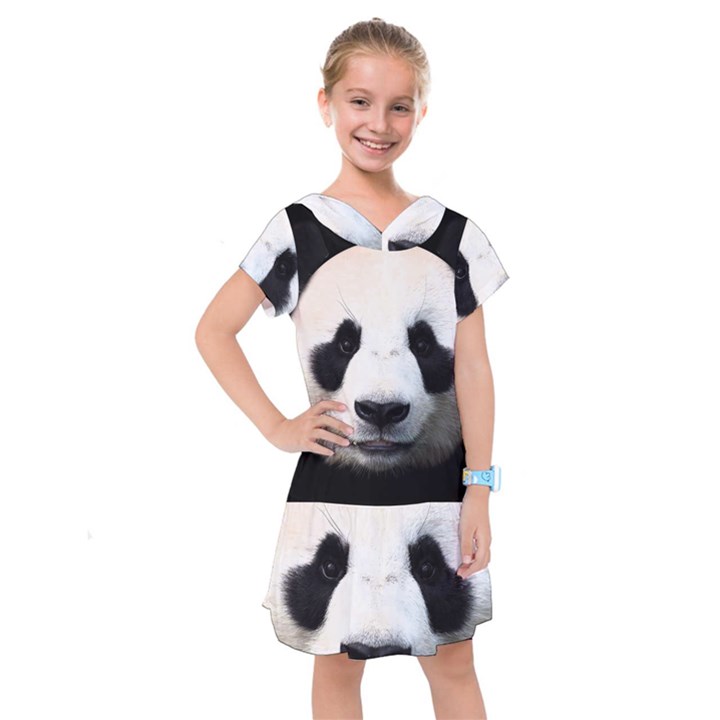 Panda face Kids  Drop Waist Dress