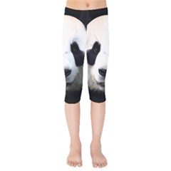 Panda Face Kids  Capri Leggings 