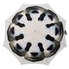 Panda Face Straight Umbrellas by Valentinaart