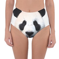 Panda Face Reversible High-waist Bikini Bottoms by Valentinaart