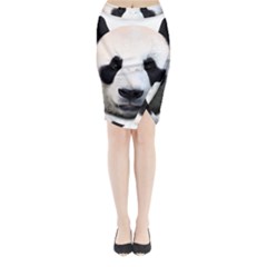 Panda Face Midi Wrap Pencil Skirt by Valentinaart