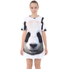 Panda Face Mini Dress by Valentinaart