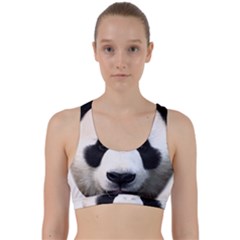 Panda Face Back Weave Sports Bra