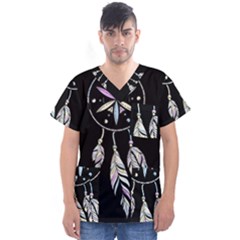 Dreamcatcher  Men s V-neck Scrub Top