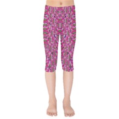 Fantasy Magnolia Tree In A Fantasy Landscape Kids  Capri Leggings 