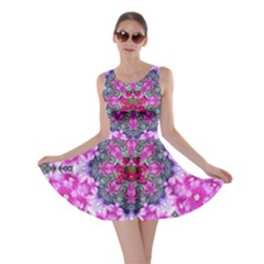 Fantasy Cherry Flower Mandala Pop Art Skater Dress by pepitasart