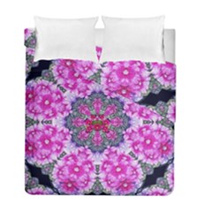 Fantasy Cherry Flower Mandala Pop Art Duvet Cover Double Side (full/ Double Size) by pepitasart