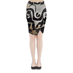 With Love Midi Wrap Pencil Skirt by MRTACPANS