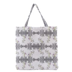 Floral Collage Pattern Grocery Tote Bag by dflcprints