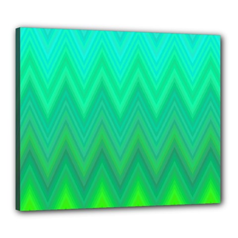 Zig Zag Chevron Classic Pattern Canvas 24  X 20  by Nexatart