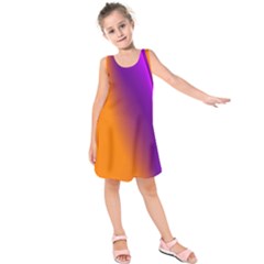 Lines Network The Ribbon Red Kids  Sleeveless Dress by Nexatart