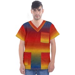 Ombre Men s V-neck Scrub Top