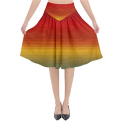 Ombre Flared Midi Skirt by ValentinaDesign