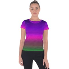 Ombre Short Sleeve Sports Top 