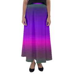 Ombre Flared Maxi Skirt