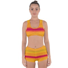 Ombre Racerback Boyleg Bikini Set