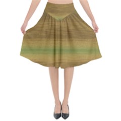 Ombre Flared Midi Skirt