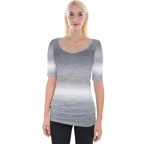 Ombre Wide Neckline Tee by ValentinaDesign