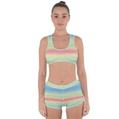 Ombre Racerback Boyleg Bikini Set