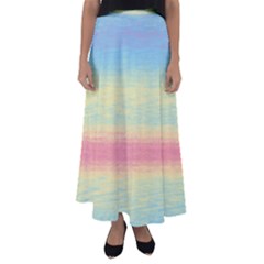 Ombre Flared Maxi Skirt