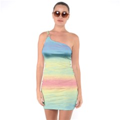 Ombre One Soulder Bodycon Dress