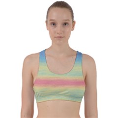 Ombre Back Weave Sports Bra by ValentinaDesign