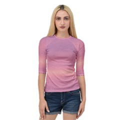 Ombre Quarter Sleeve Raglan Tee